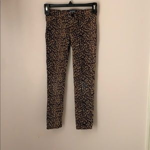 ✨old navy cheetah/leopard print rockstar jeans✨